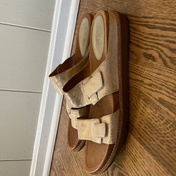 Nuture Metallic Gold Sandals size 10 - Picture 4 of 7